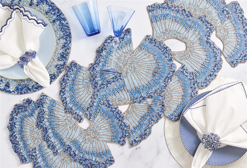 4th of July beaded table runner from Kim Seybert Lagoon Collection