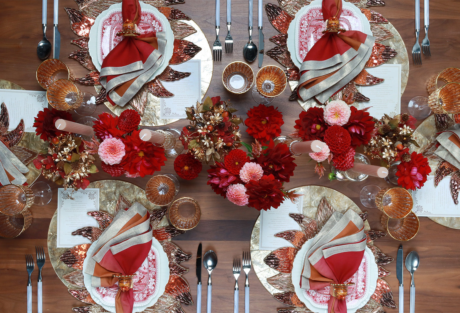 Layer Your Thanksgiving Table with Luxurious Embroidered Napkins | Kim Seybert