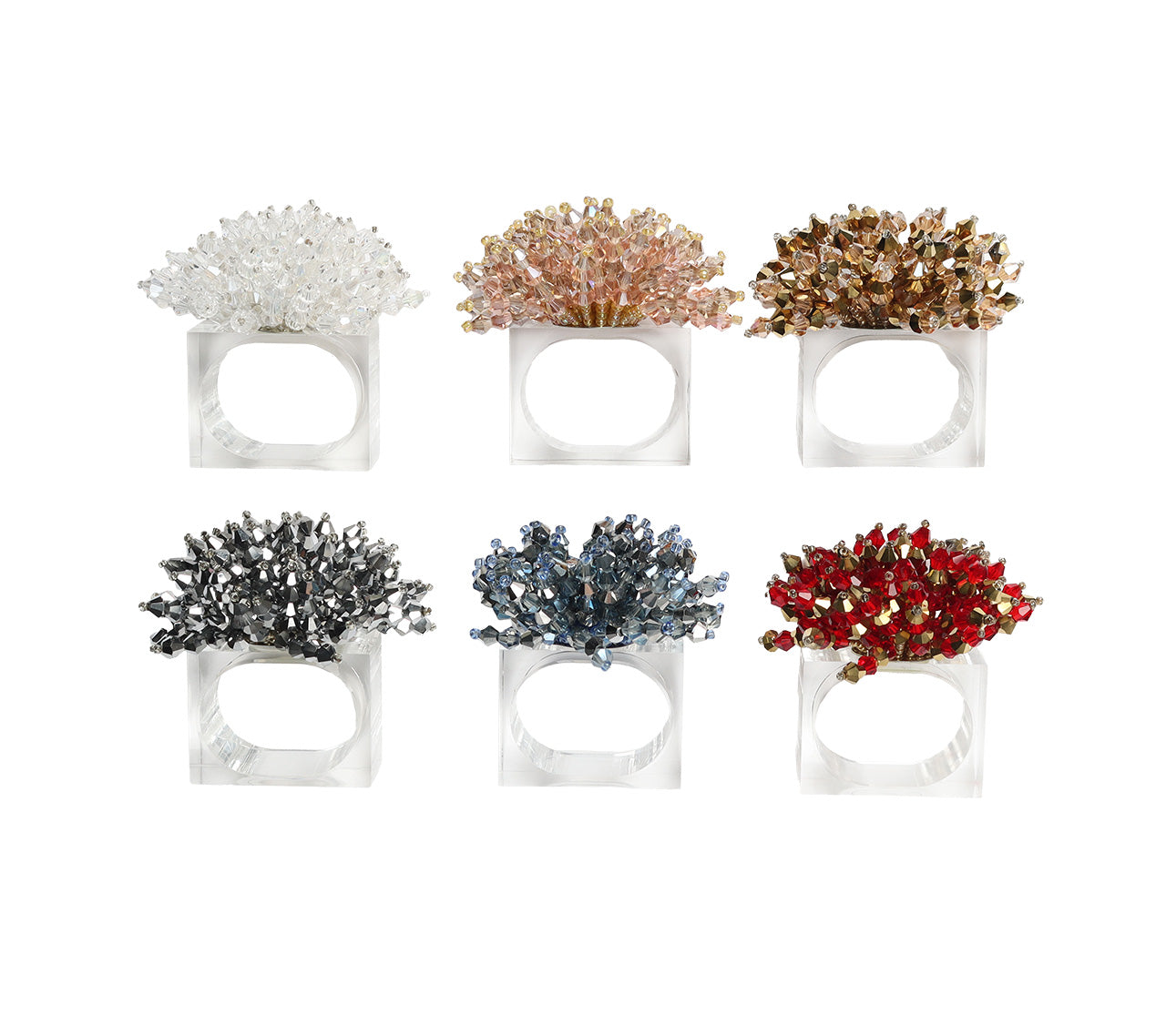 4 Piece Napkin Ring Set