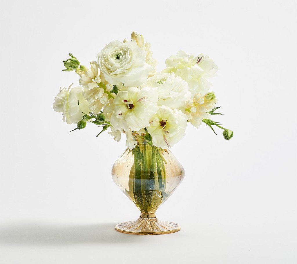 Kim Seybert, Inc.Scallop Bud Vase in ChampagneHome Decor