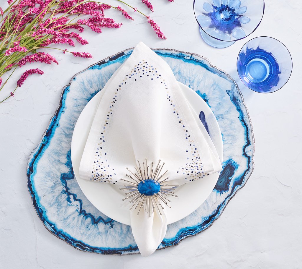 Kim Seybert, Inc.Marine Placemat in Blue, Set of 4Placemats