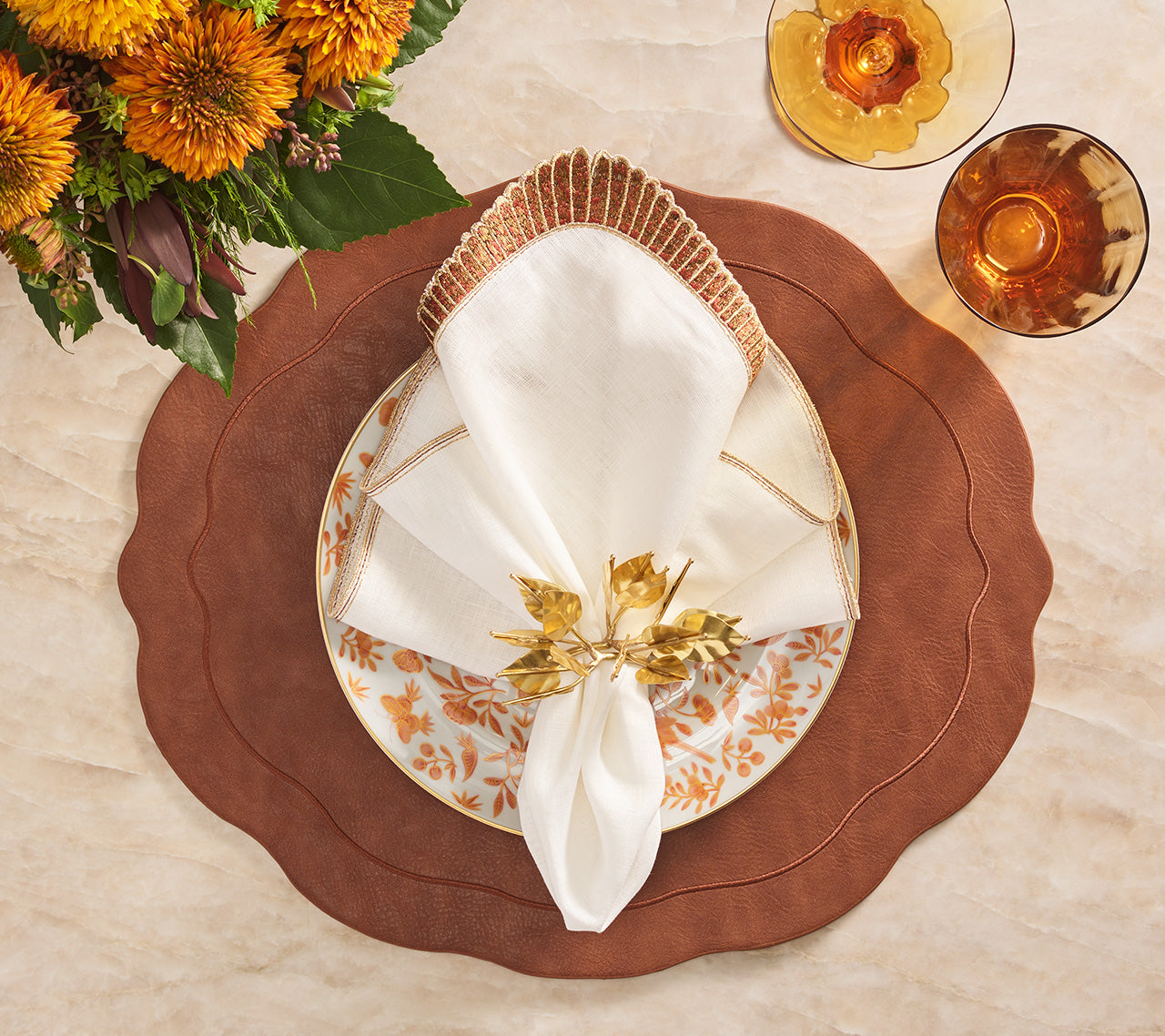 Tailored Placemat in Brown