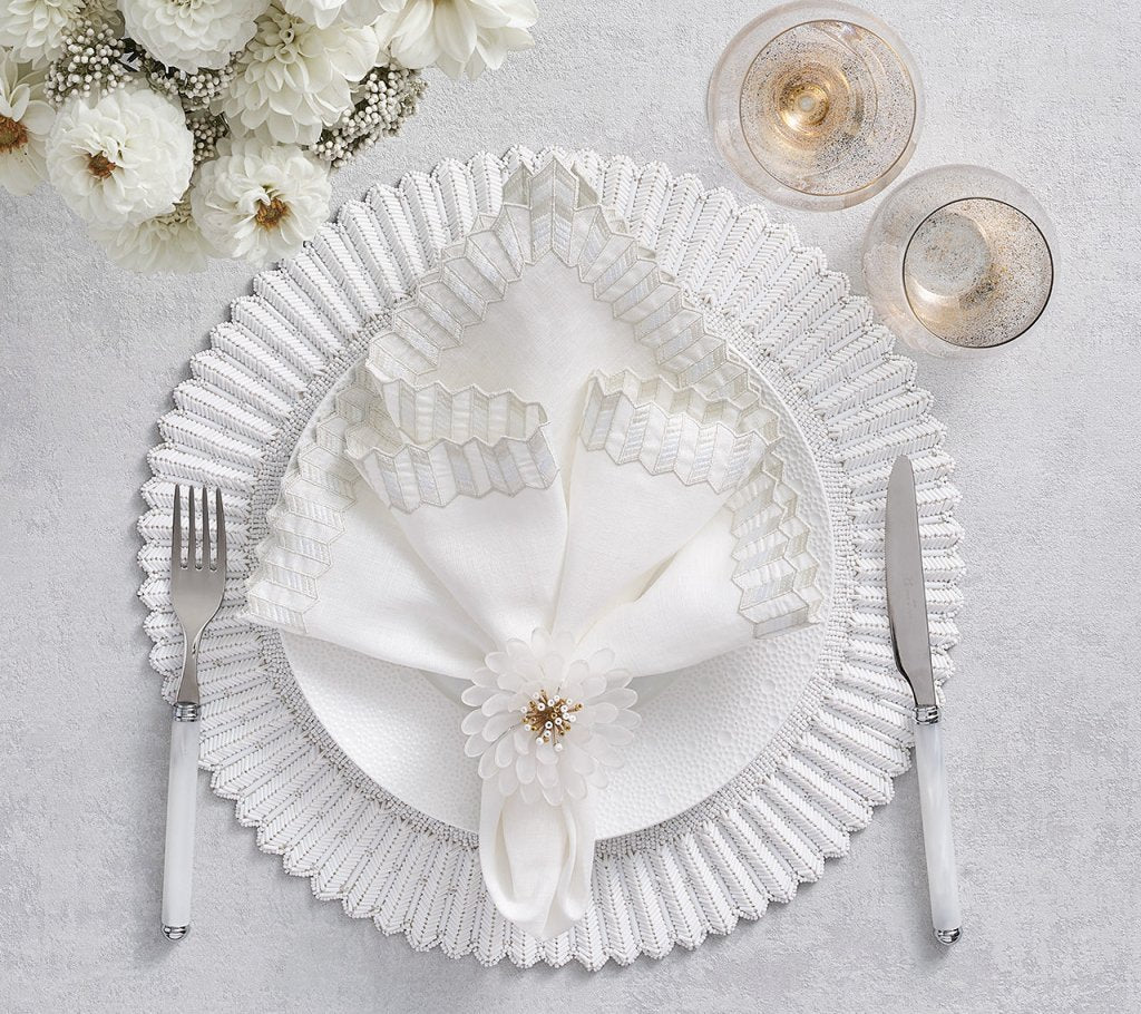 Kim Seybert, Inc.Lumina Napkin in White, Set of 4Napkins