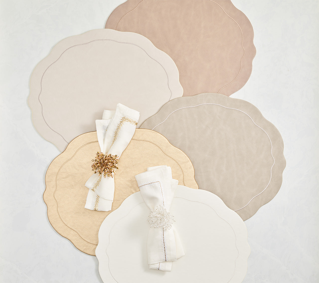 Tailored Placemat in Gold, Set of 4