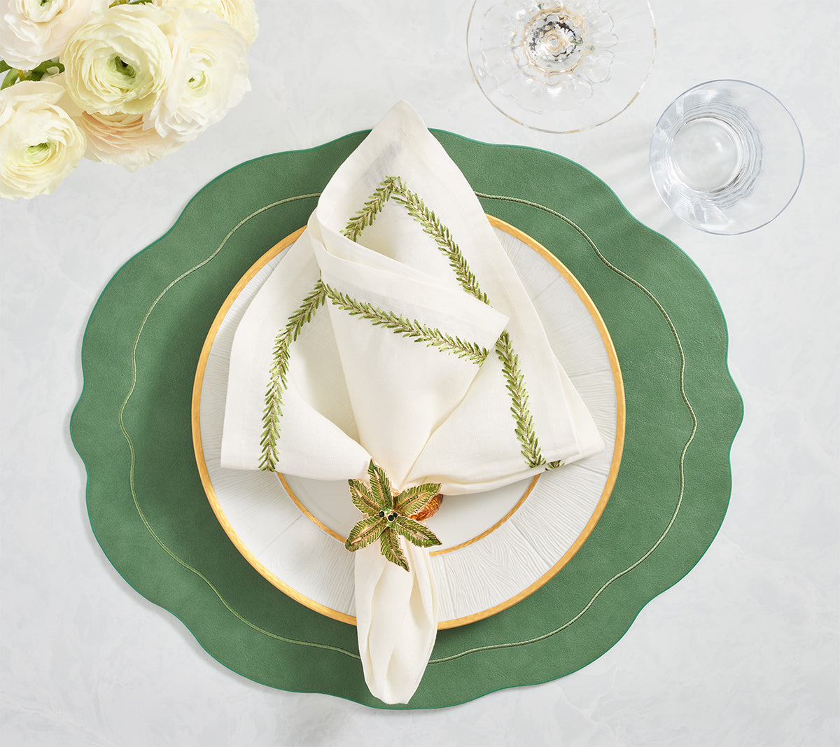 Tailored Placemat in Green