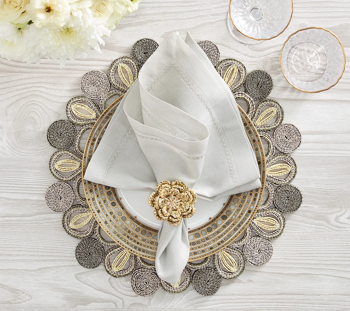 Classic Napkin in Elephant, Set of 4