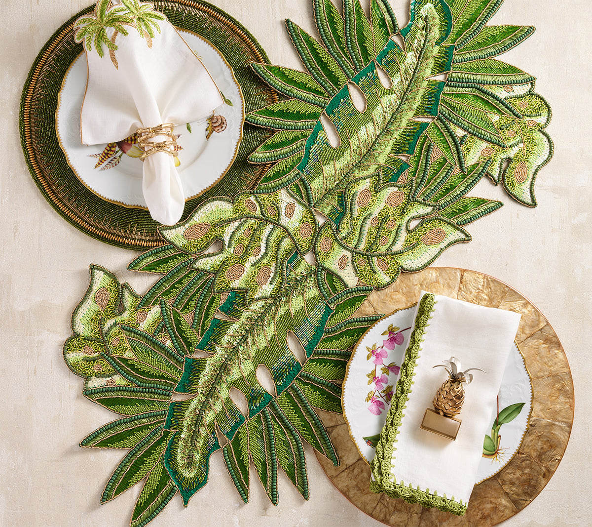 Calypso Runner in Green & Gold