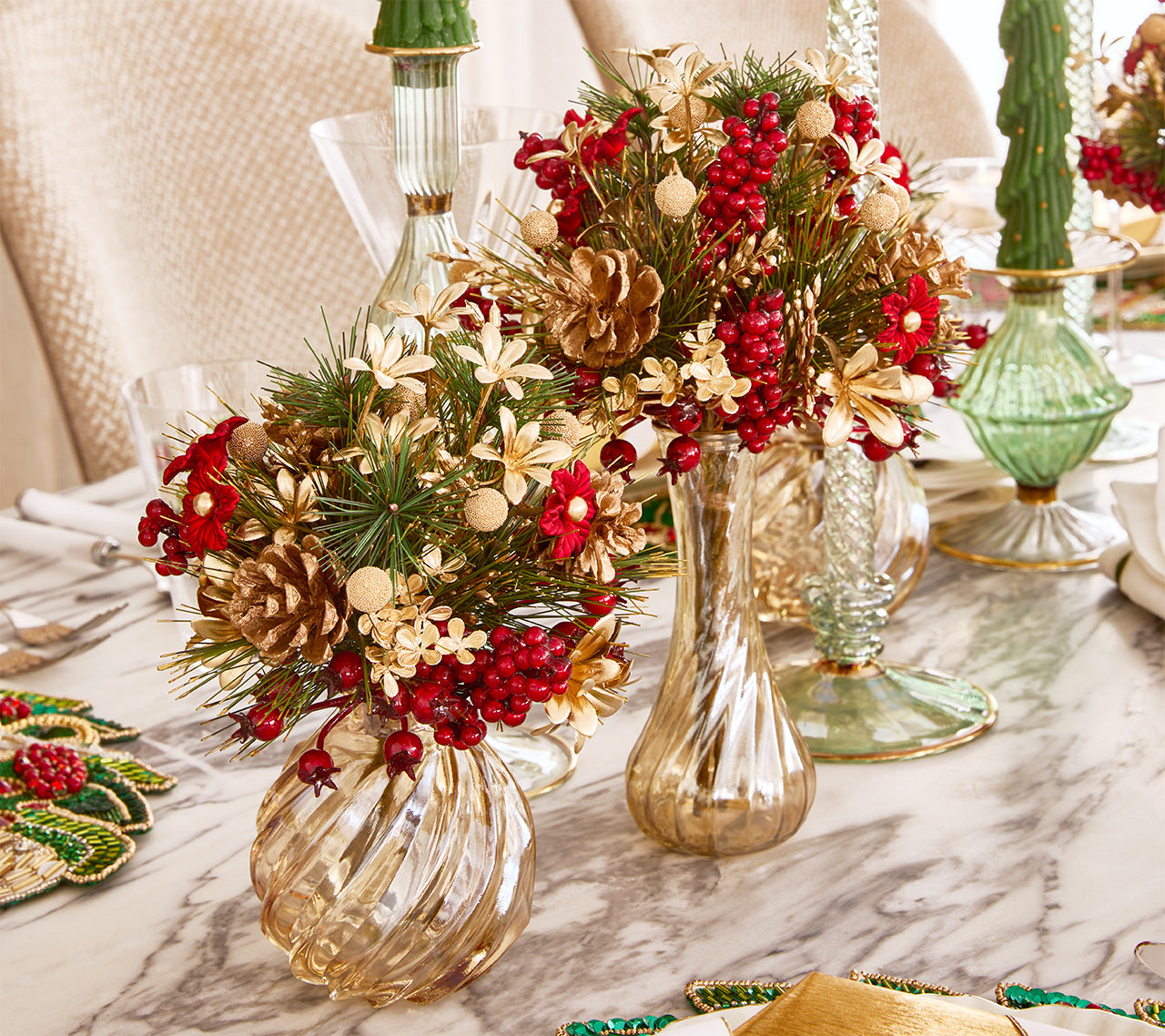 Xmas Cheer Floral Bouquet, 11"
