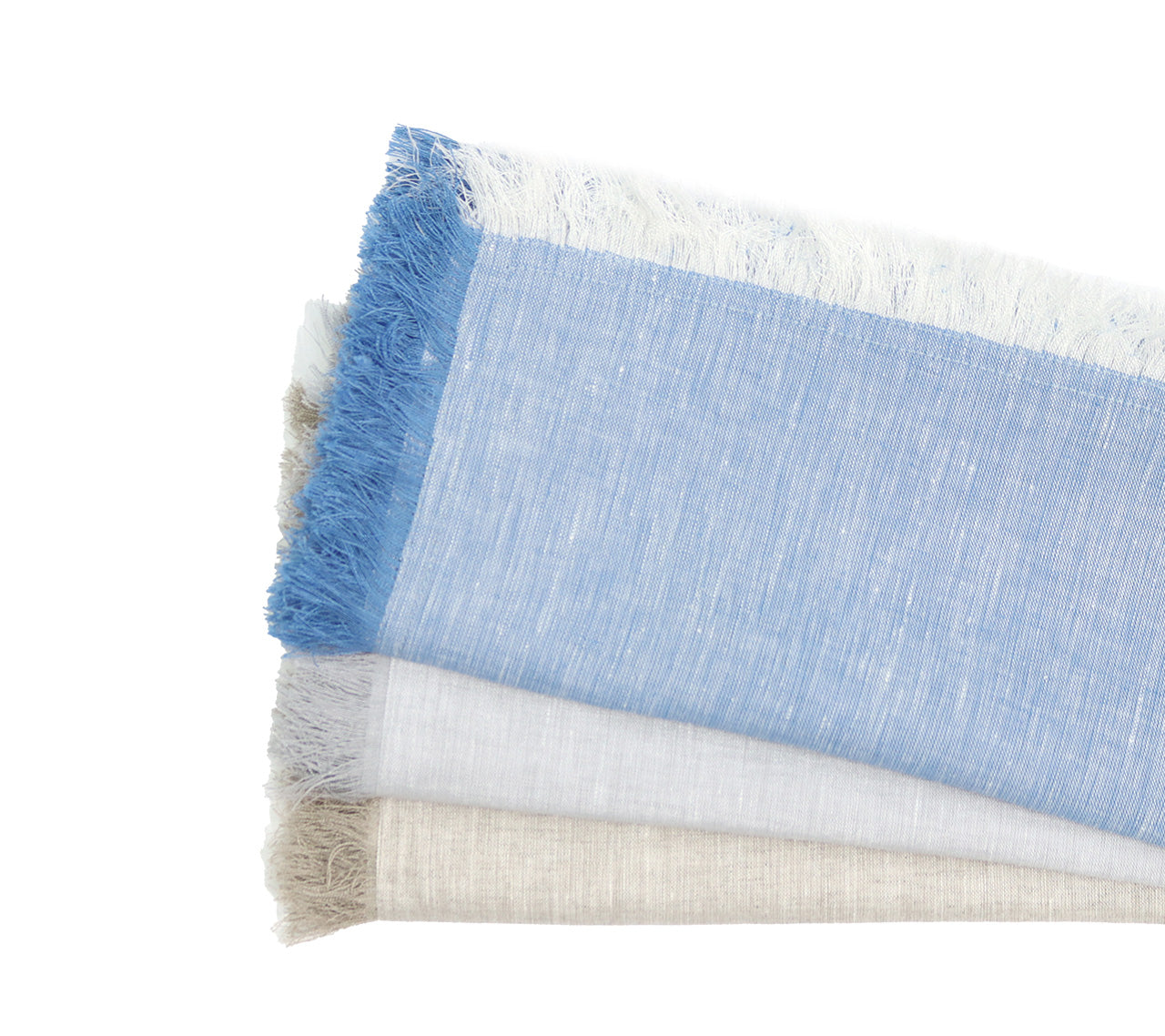 Chambray Fringe Napkins, Set of 4