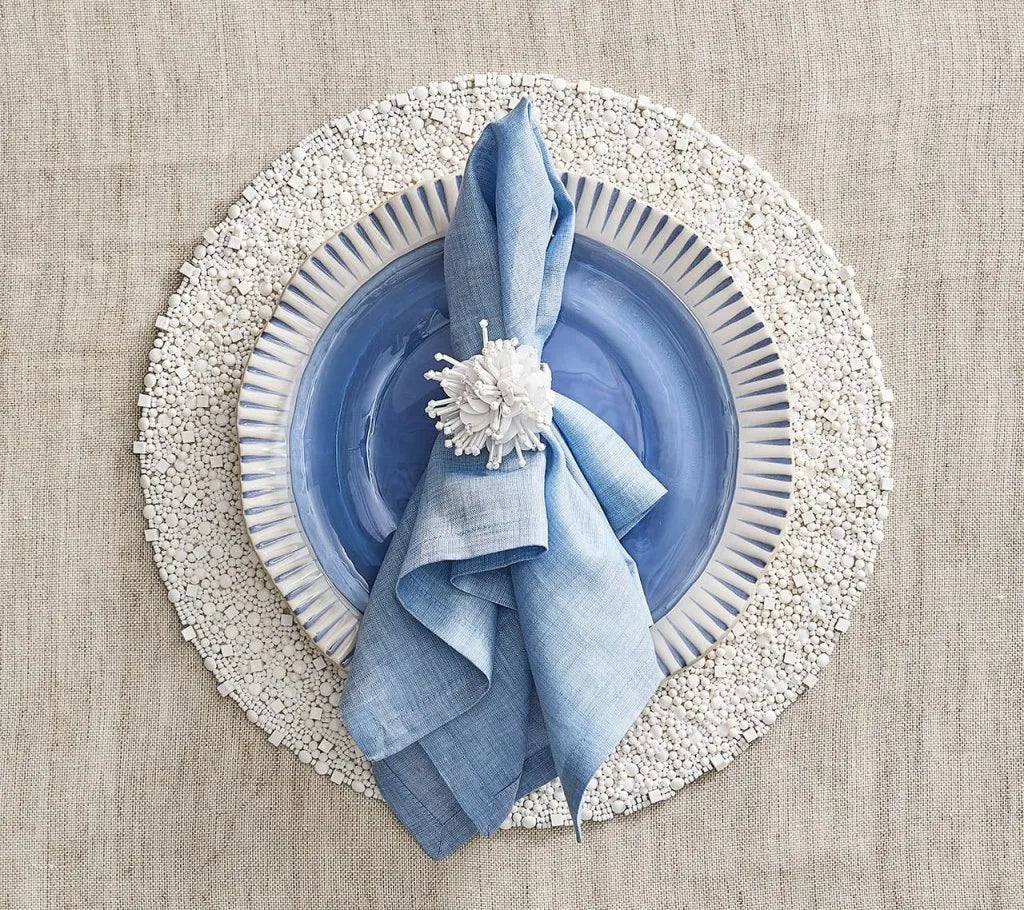 Bianco Placemat in White, Set of 4