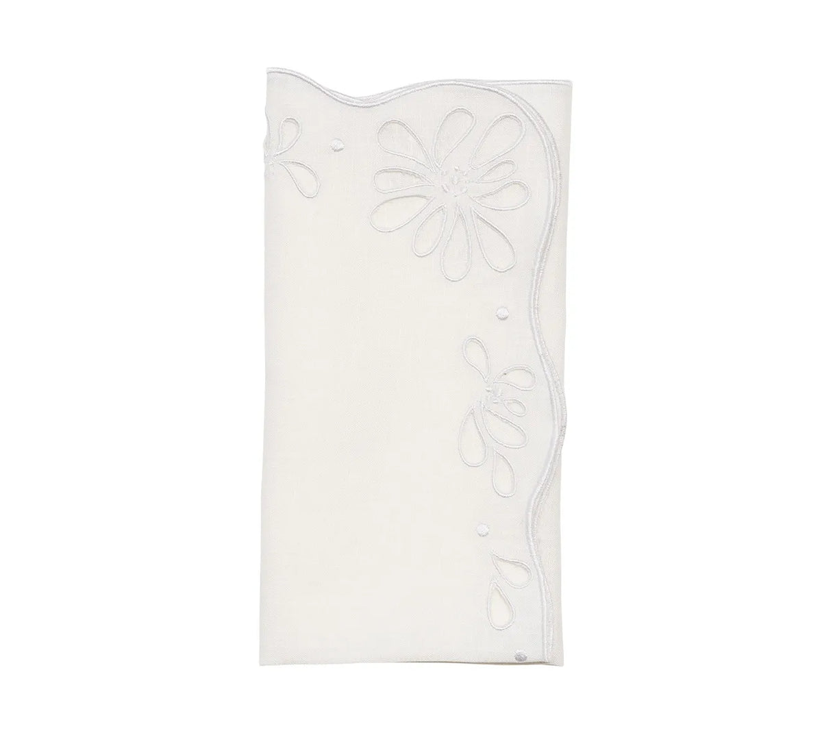 Bloom Napkin in White, Set of 4
