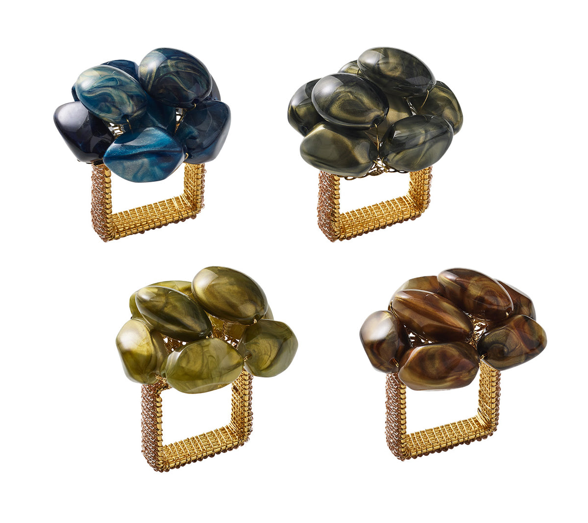 Bonton Napkin Rings, Set of 4