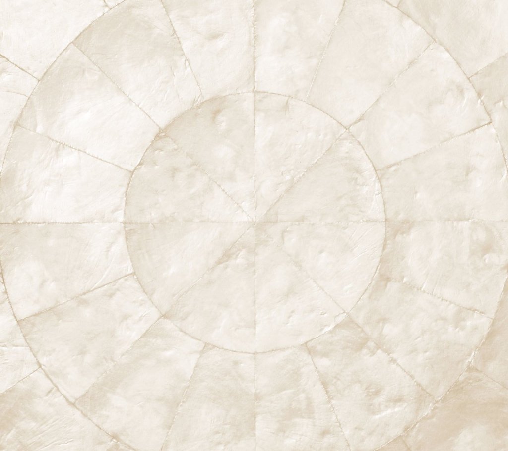 Round Capiz Placemat in Natural, Set of 4