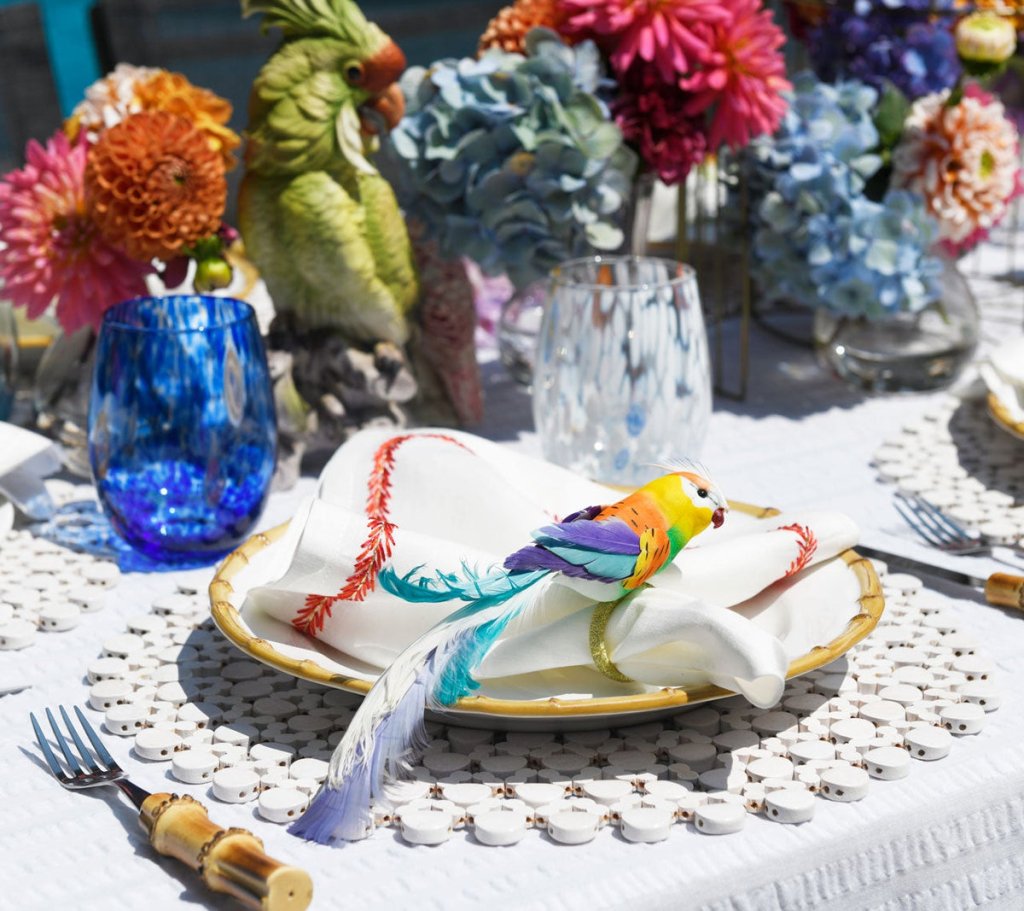 Kim Seybert, Inc.Gala Tumbler in Blue, Set of 4Glassware