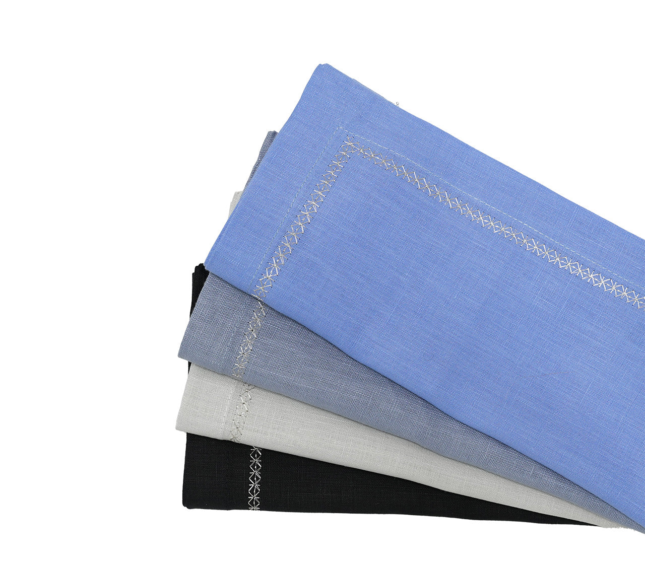 Classic Napkins in Cool Tones, Set of 4