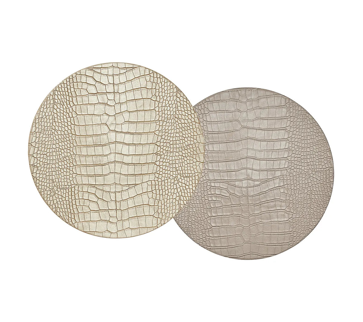 Croco Placemats in Neutral Tones, Set of 4