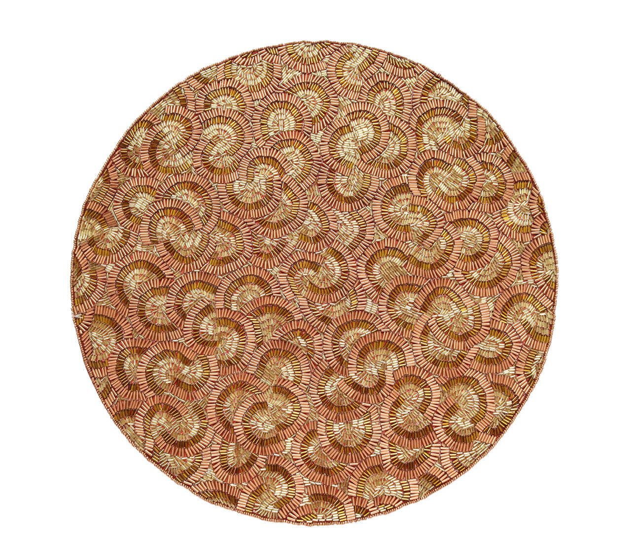 Sample: Waverly Placemat in Copper & Gold