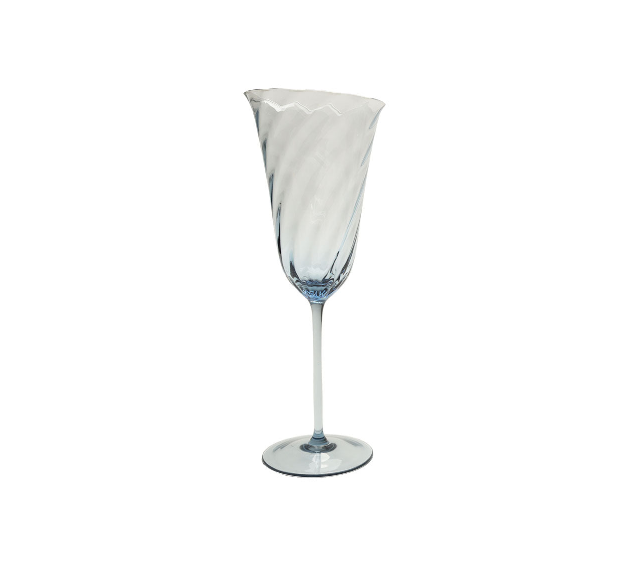Sample: Swirl Wine Glass in Cobalt