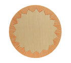 Sample: Sunstitch Placemat in Natural and Orange