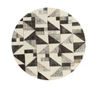 Sample: Geometric Placemat in Ivory and Brown
