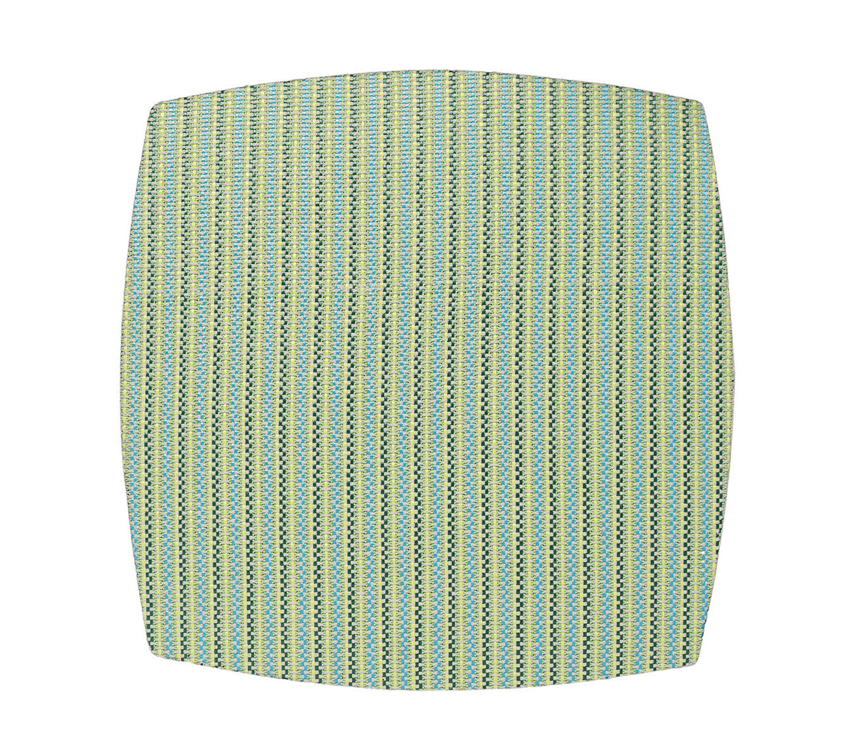 Sample: Square Party Placemat in Green, Blue & Yellow