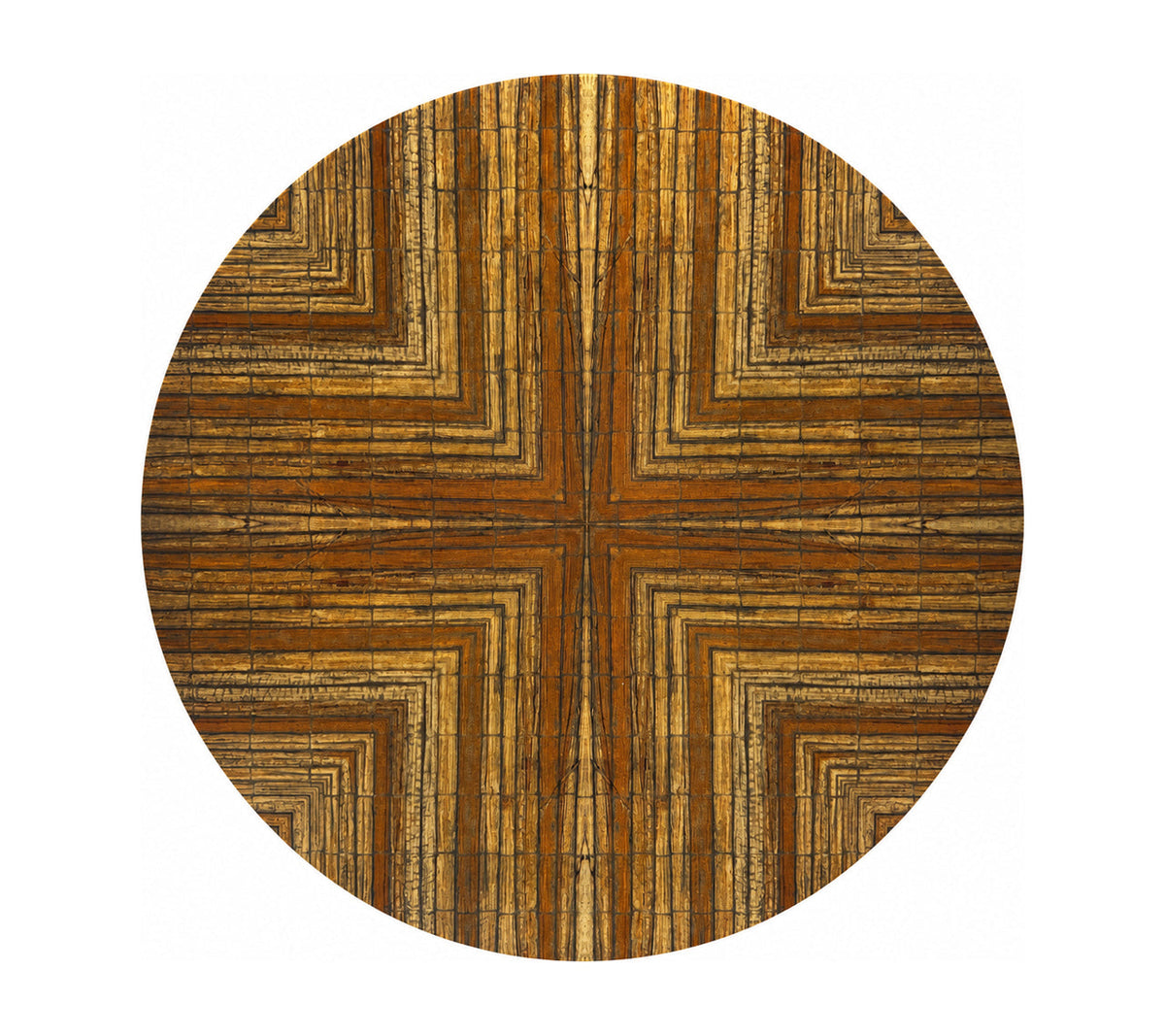 Sample: Kuba Placemat in Gold & Copper