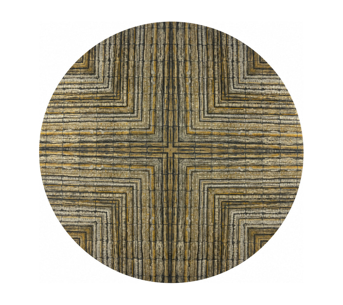 Sample: Kofi Placemat in Silver & Gold