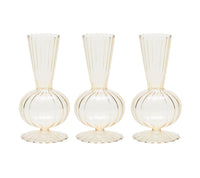 Tess Bud Vase in Champagne, Set of 3 in a Box