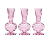 Tess Bud Vase in Lavender, Set of 3 in a Box