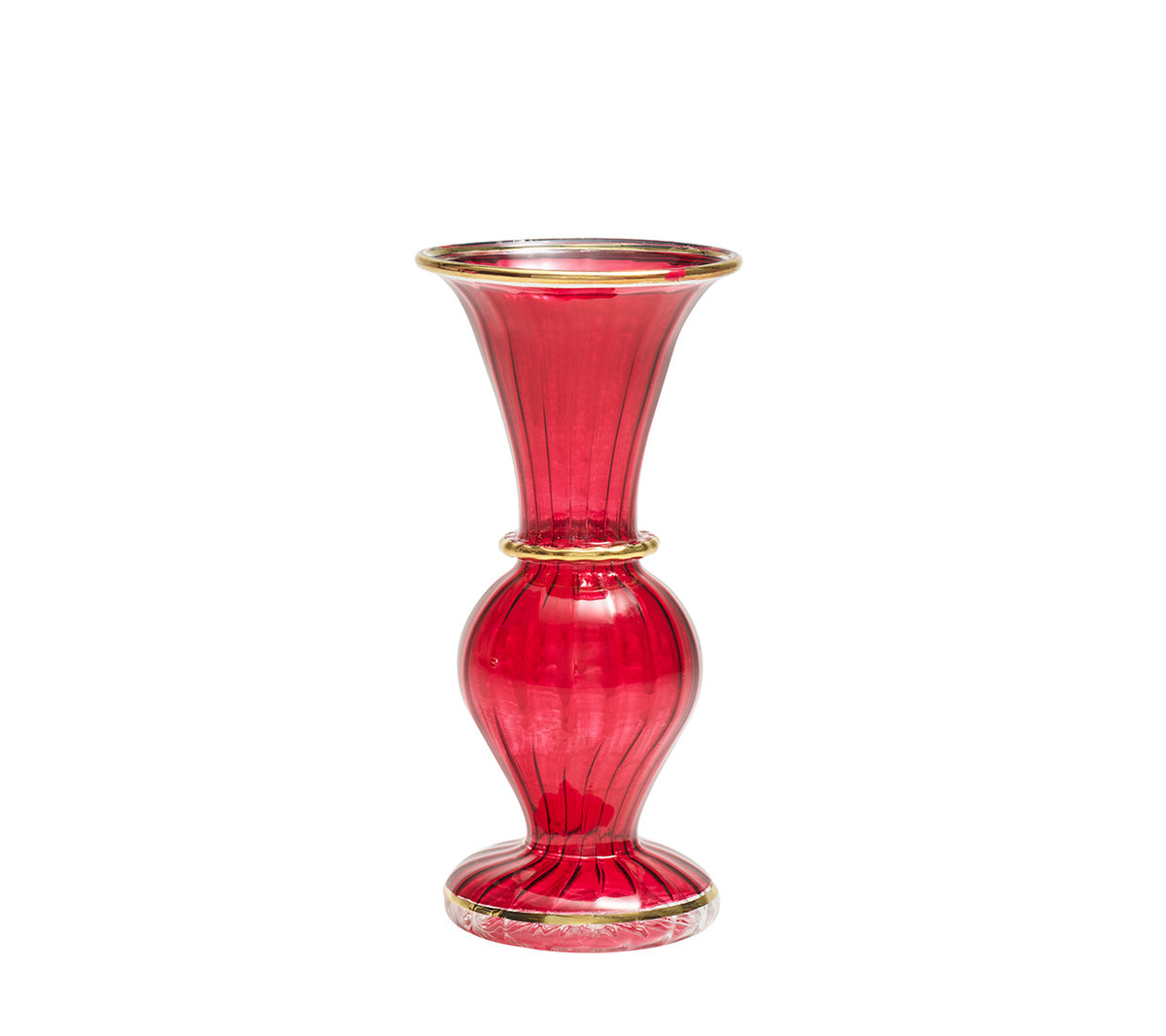 Trumpet Bud Vase in Ruby