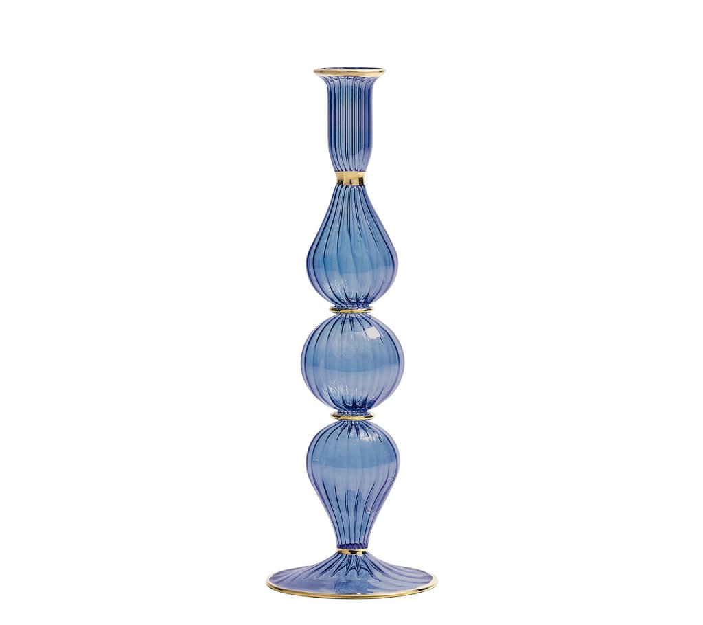 candlestickmaker 様 Ripple Candle Holder in Blue