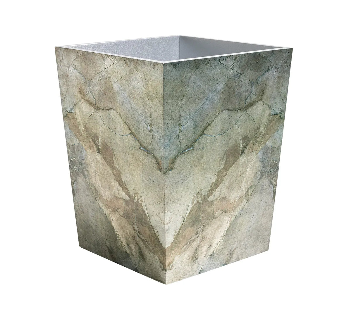 Lucent Waste Basket in Beige, Taupe & Gray