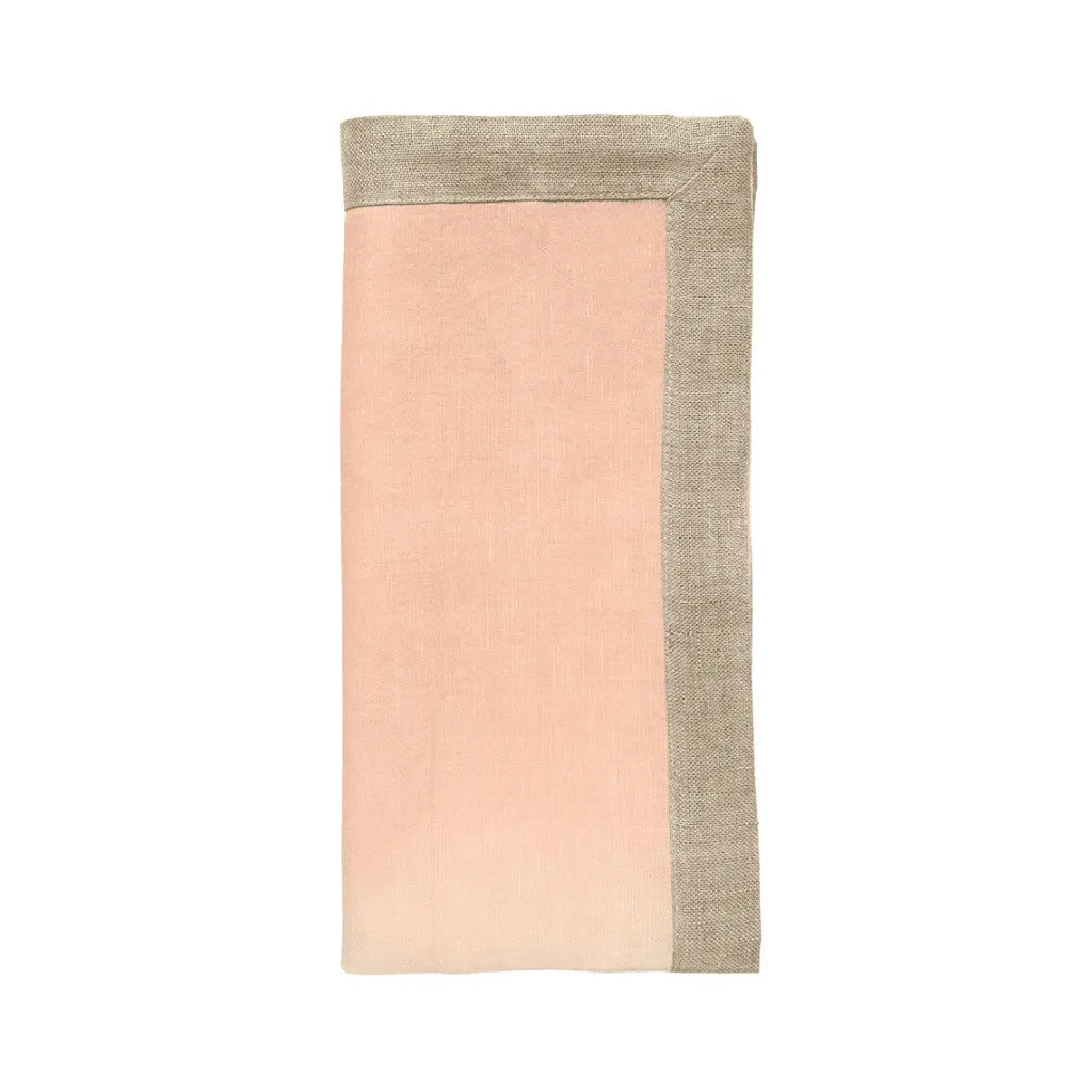 Dip Dye Napkin in Blush & Gold, Set of 4