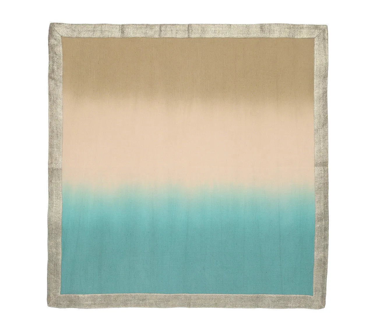 Dip Dye Napkin in Natural & Seafoam, Set of 4