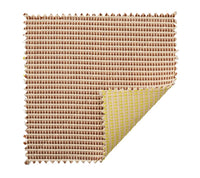 Duet Reversible Placemat in Brown & Yellow, Set of 4