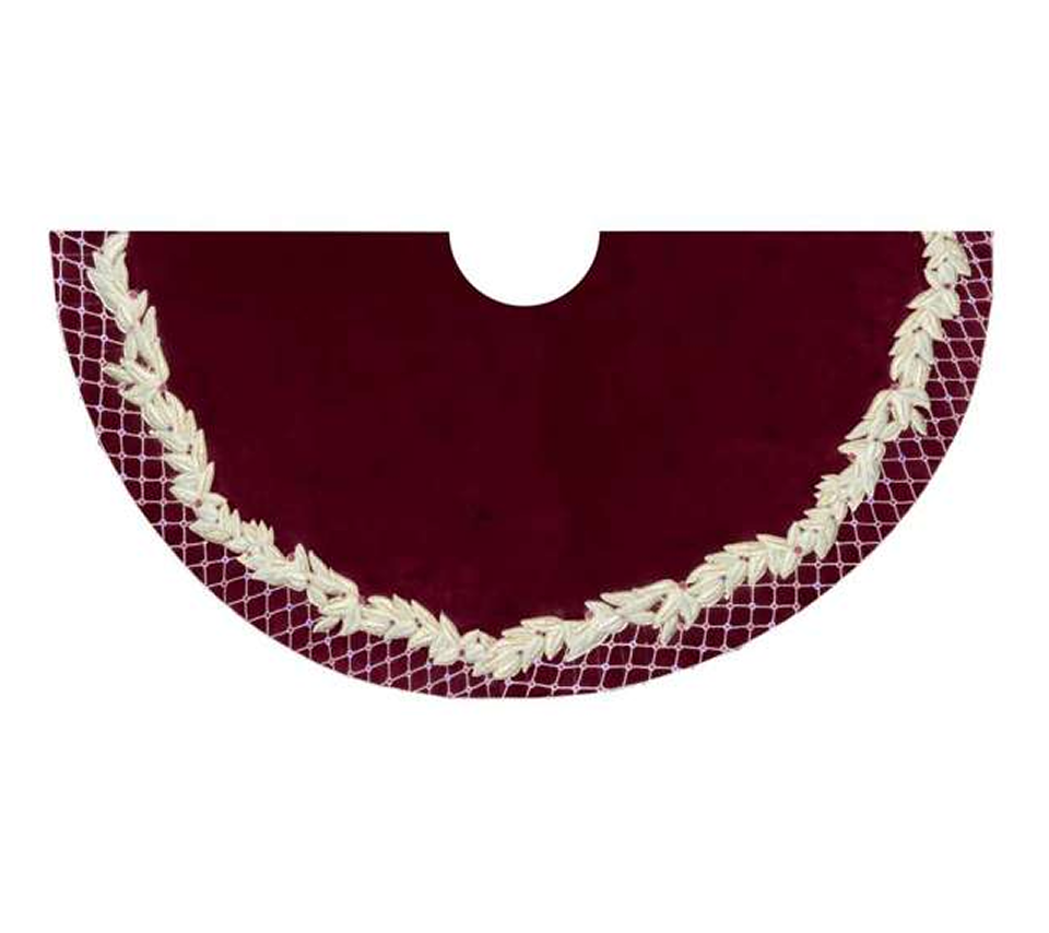Sample: Holiday Lattice Treeskirt in Multi