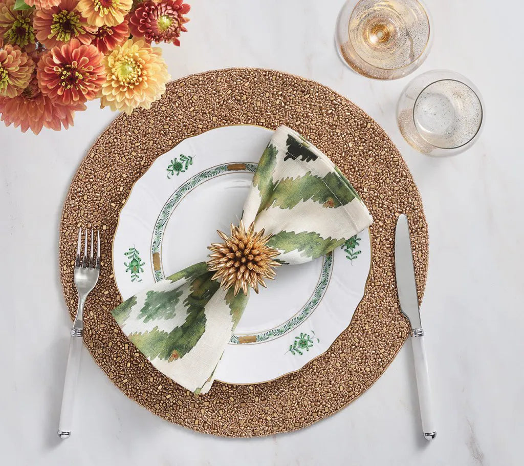 Gold Rush Placemat in Gold, Set of 4