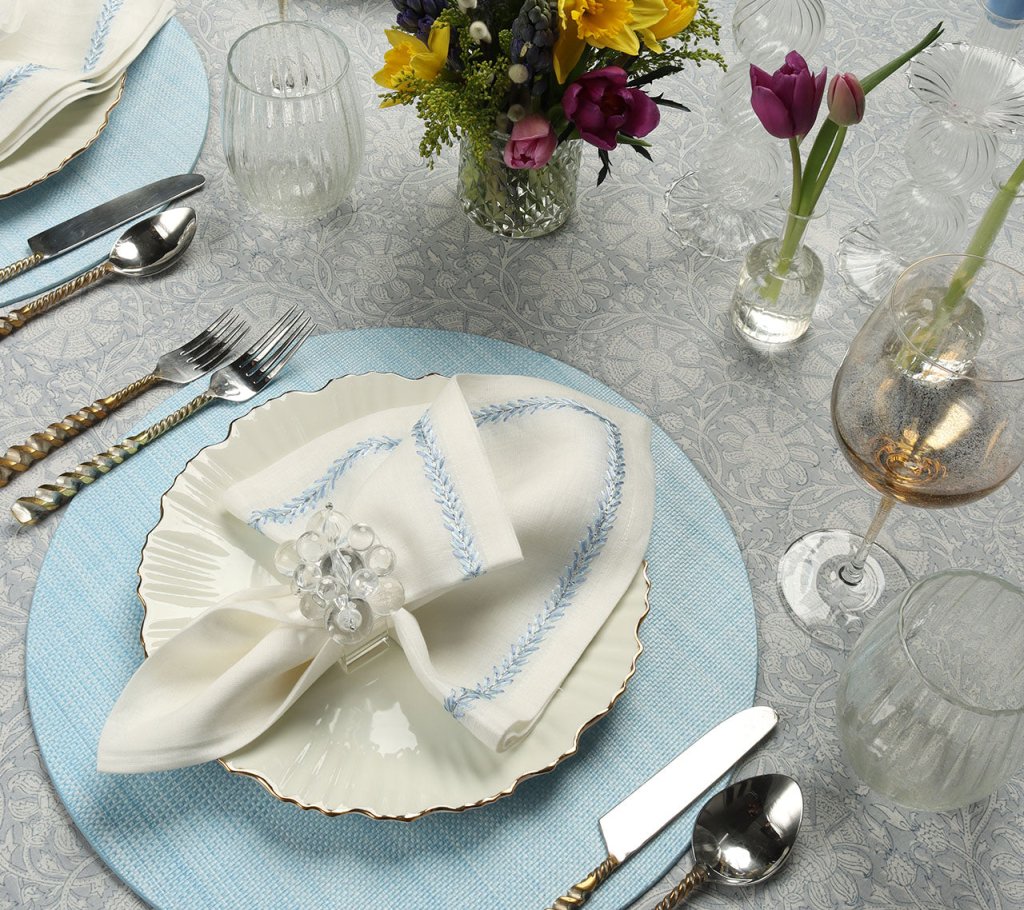 Kim Seybert, Inc.Provence Tablecloth in PeriwinkleTablecloths