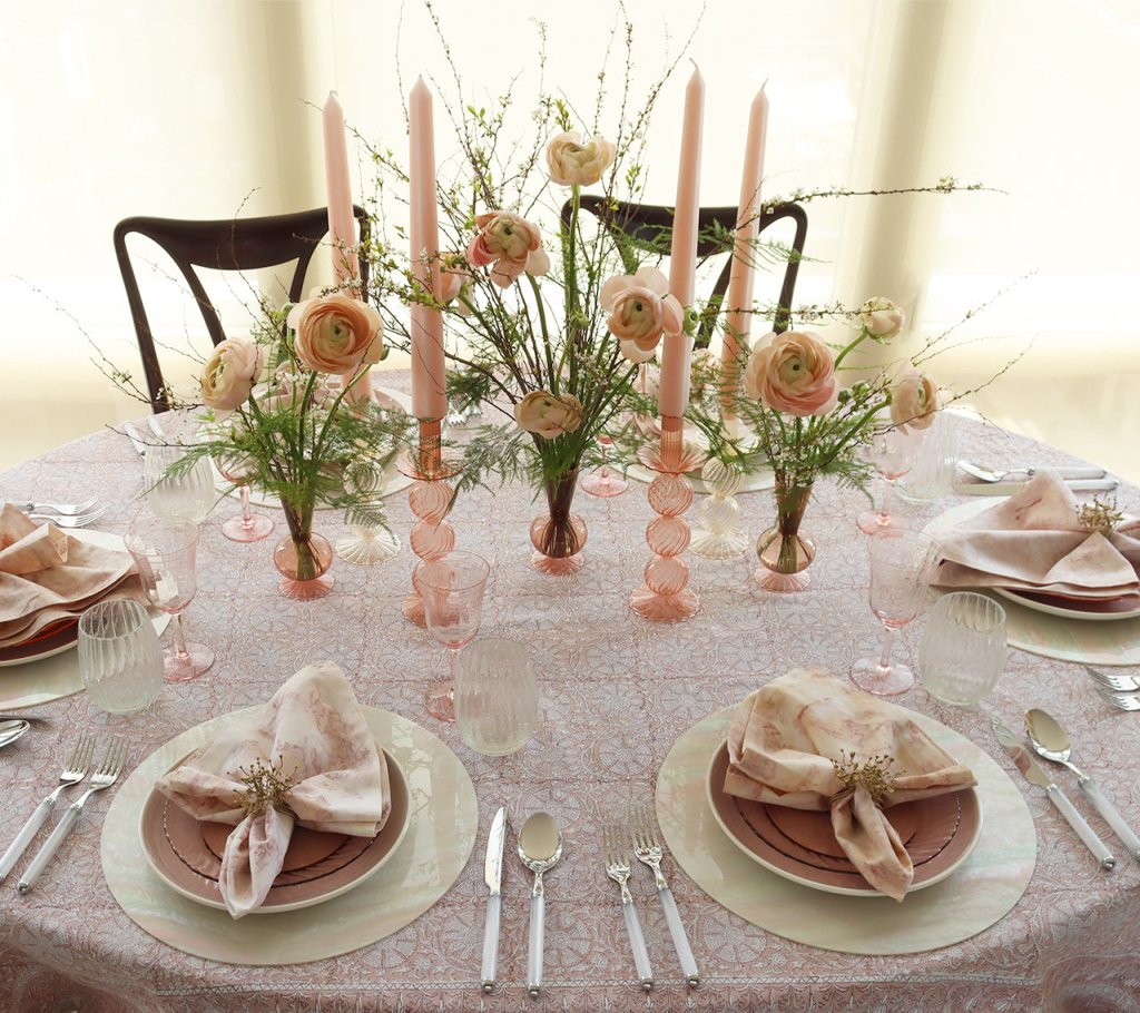 Kim Seybert, Inc.Tess Bud Vase in Blush, Set of 3 in a BoxHome Decor