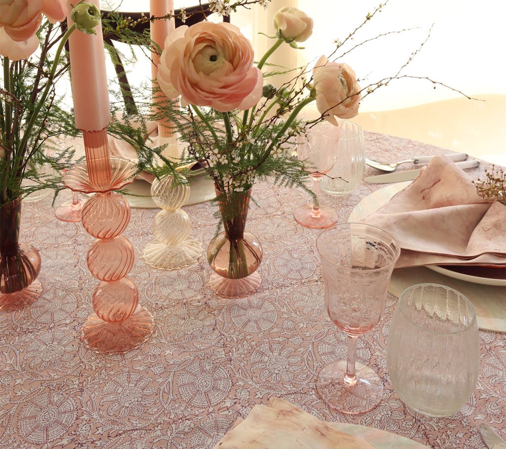 Kim Seybert, Inc.Tess Bud Vase in Blush, Set of 3 in a BoxHome Decor