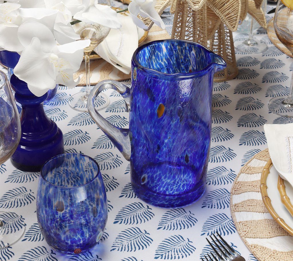Kim Seybert, Inc.Gala Tumbler in Blue, Set of 4Glassware