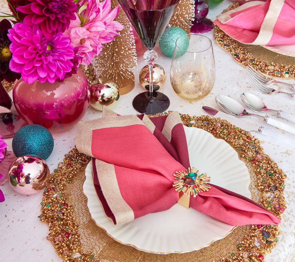 Kim Seybert, Inc.Bijoux Napkin Ring in Multi, Set of 4 in a Gift Box