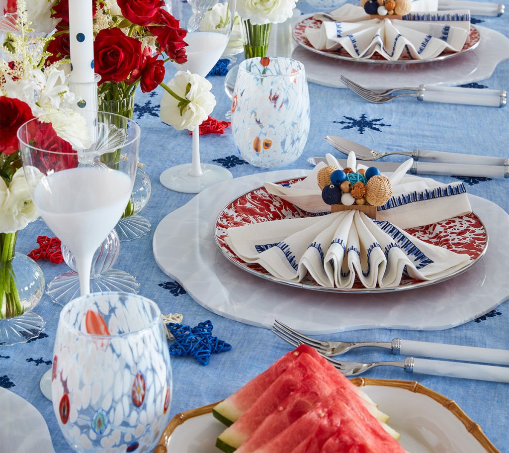 Kim Seybert, Inc.Gala Tumbler in White, Set of 4Glassware