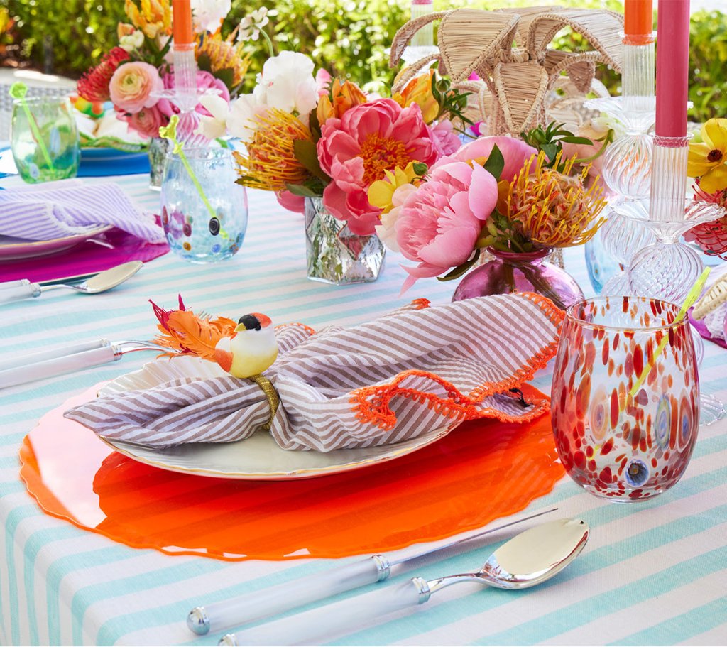 Kim Seybert, Inc.Gala Tumbler in Seafoam, Set of 4Glassware