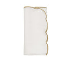 Luminance Napkin in White & Gold, Set of 4