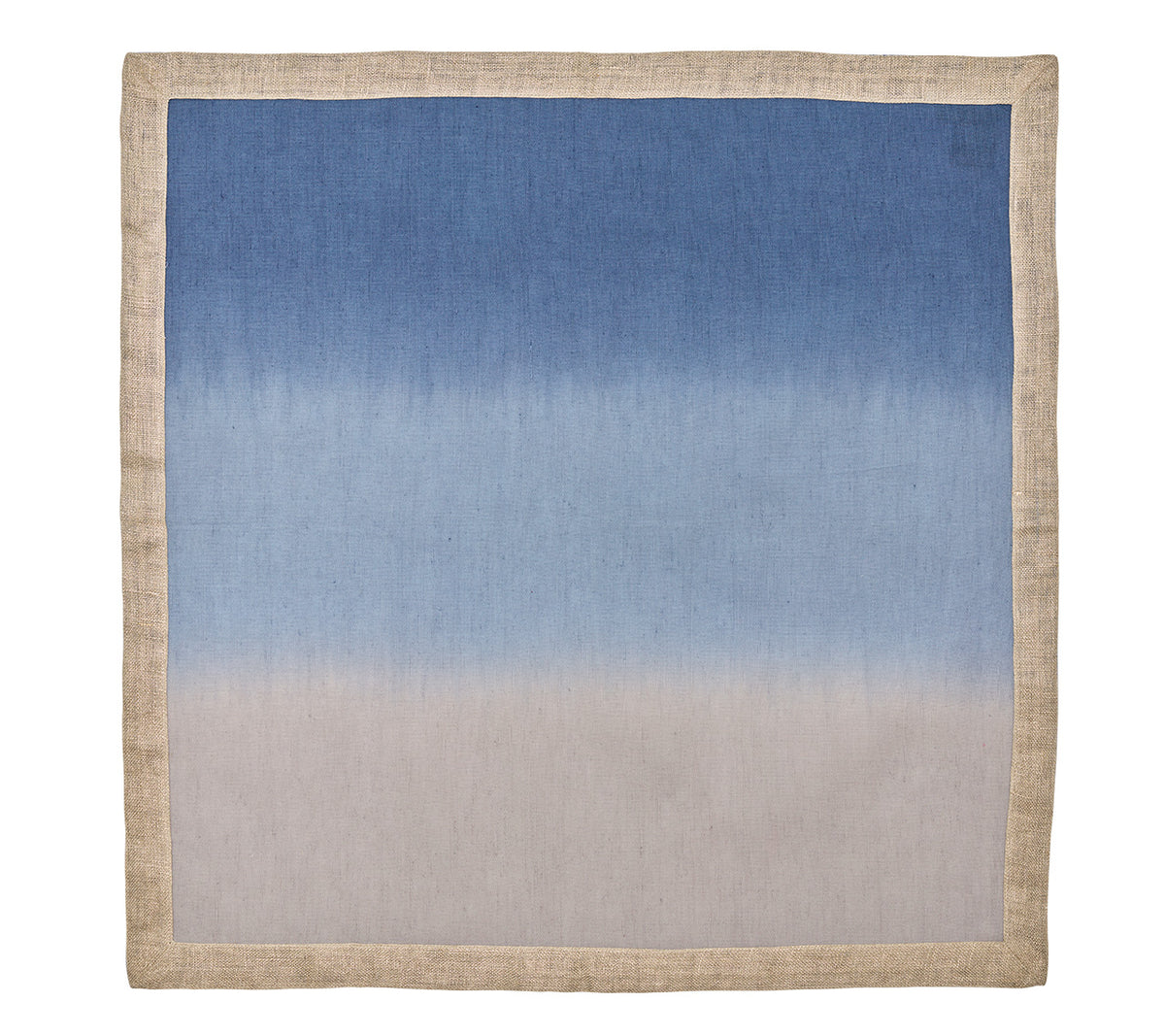 Dip Dye Napkin in Blue & Gray, Set of 4