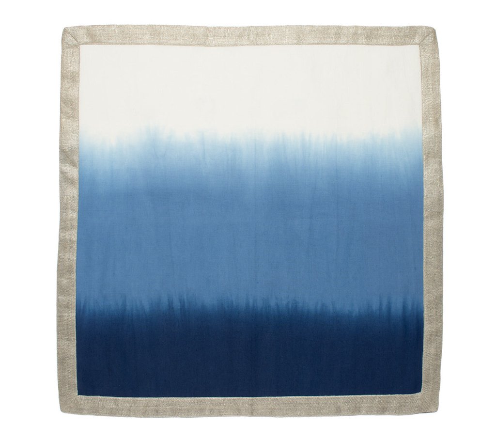 Kim Seybert, Inc.Dip Dye Napkin in Blue & White, Set of 4Napkins