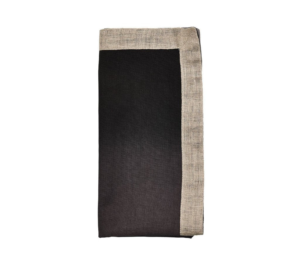Kim Seybert, Inc.Dip Dye Napkin in Gray & Black, Set of 4Napkins