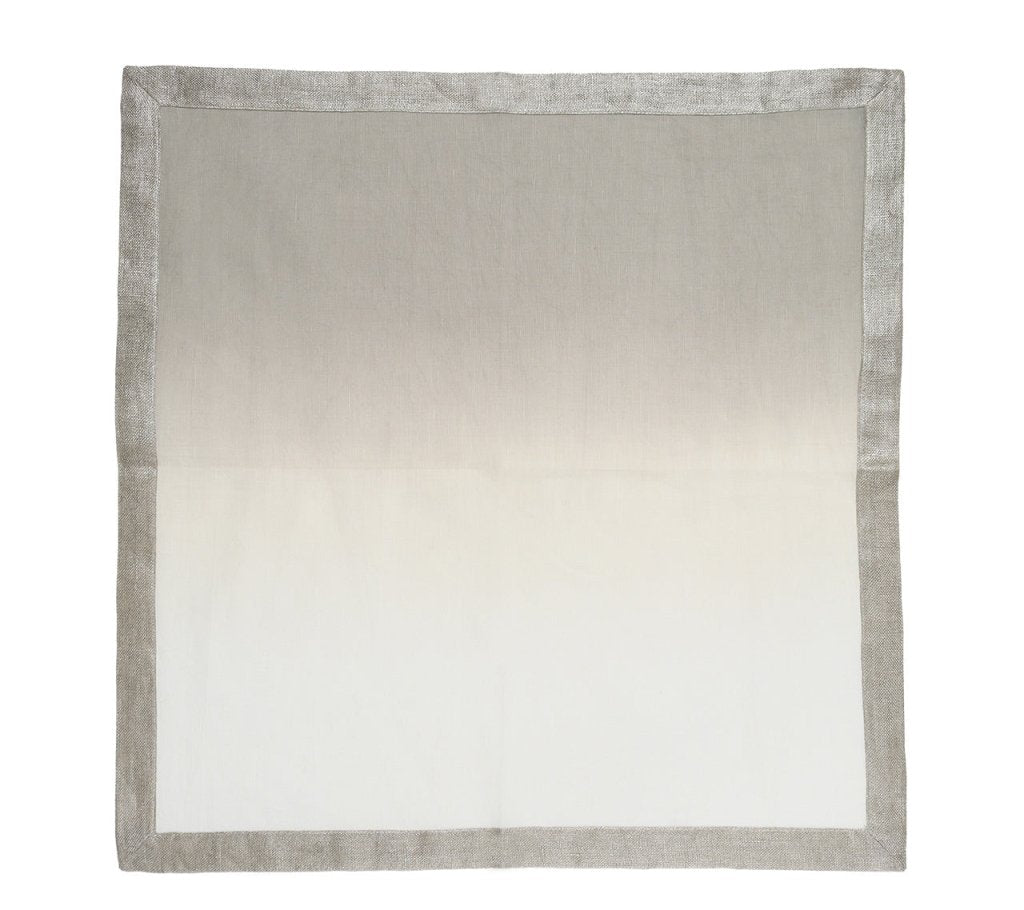 Kim Seybert, Inc.Dip Dye Napkin in Gray & Silver, Set of 4Napkins