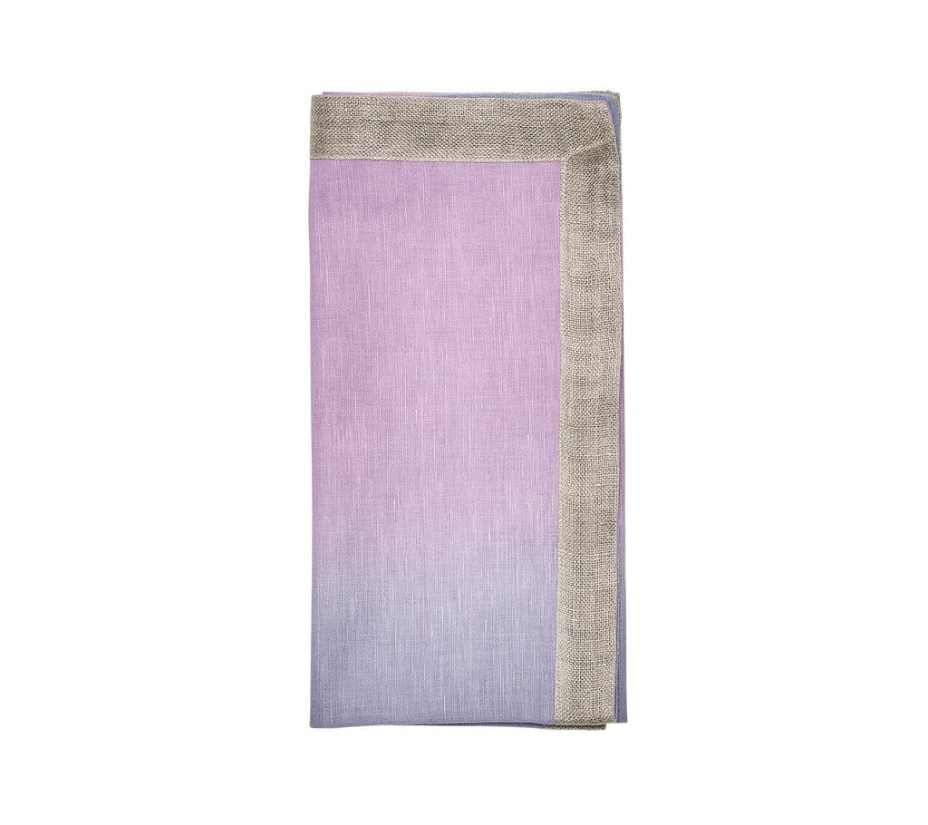 Kim Seybert, Inc.Dip Dye Napkin in Lilac & Periwinkle, Set of 4Napkins
